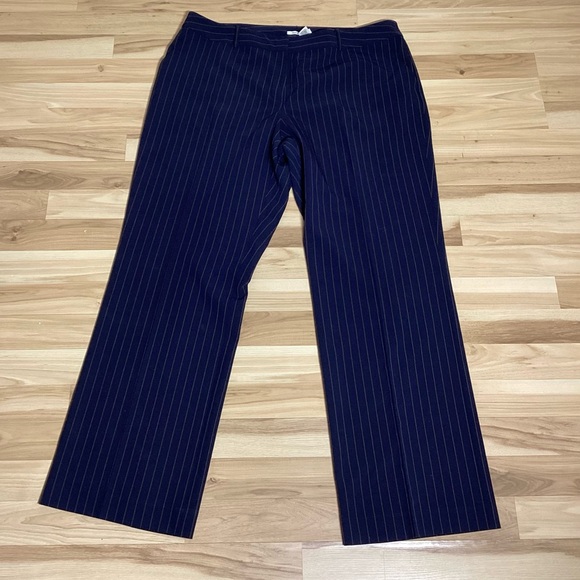 liz & co. Pants - Liz & Co. Stretch Navy Pinstripe Dress Pants Size 18